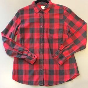 J. Crew Buffalo Check Flannel Shirt